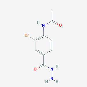 N-[2-Bromo-4-(hydrazinecarbonyl)phenyl]acetamide