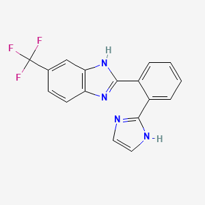 1H-Benzimidazole, 2-[2-(1H-imidazol-2-yl)phenyl]-5-(trifluoromethyl)-