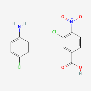 molecular formula C13H10Cl2N2O4 B14230406 4-Chloroaniline;3-chloro-4-nitrobenzoic acid CAS No. 816425-46-4