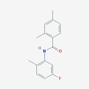 molecular formula C16H16FNO B14230412 N-(5-fluoro-2-methylphenyl)-2,4-dimethylbenzamide CAS No. 565203-35-2