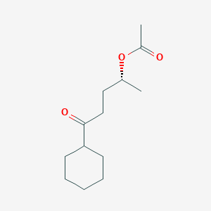 1-Pentanone, 4-(acetyloxy)-1-cyclohexyl-, (4R)-