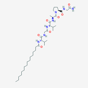 palmitoyl-Val-Gly-Val-Ala-Pro-Gly-NH2