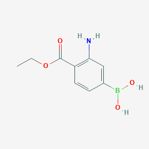 [3-Amino-4-(ethoxycarbonyl)phenyl]boronic acid