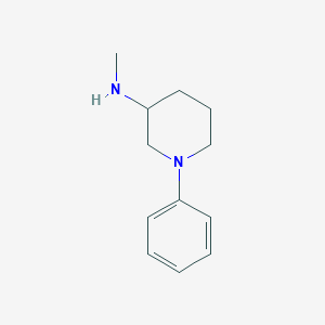 molecular formula C12H18N2 B1423053 N-甲基-1-苯基哌啶-3-胺 CAS No. 1311314-08-5