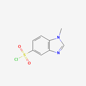 molecular formula C8H7ClN2O2S B1423057 1-Methyl-1H-benzimidazole-5-sulfonyl chloride CAS No. 923034-28-0