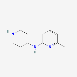 molecular formula C11H17N3 B1423064 6-methyl-N-(piperidin-4-yl)pyridin-2-amine CAS No. 1183057-39-7