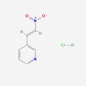 molecular formula C7H7ClN2O2 B1423067 3-(2-Nitroethenyl)pyridine hydrochloride CAS No. 120208-28-8