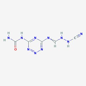 N-(6-{[(2-Cyanohydrazinyl)methylidene]amino}-1,2,3,5-tetrazin-4-yl)urea