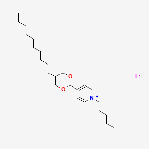 4-(5-Decyl-1,3-dioxan-2-yl)-1-hexylpyridin-1-ium iodide