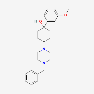 4-(4-Benzylpiperazin-1-yl)-1-(3-methoxyphenyl)cyclohexan-1-ol