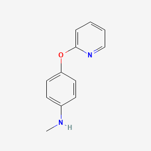 molecular formula C12H12N2O B1423071 N-甲基-4-(吡啶-2-氧基)苯胺 CAS No. 1184735-72-5