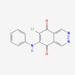 6-Anilino-7-chlorophthalazine-5,8-dione