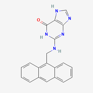 2-{[(Anthracen-9-yl)methyl]amino}-3,7-dihydro-6H-purin-6-one