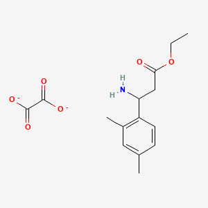 Ethyl 3-amino-3-(2,4-dimethylphenyl)propanoate;oxalate