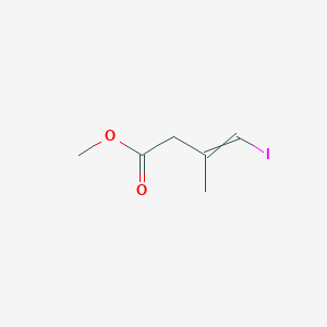 molecular formula C6H9IO2 B14230753 Methyl 4-iodo-3-methylbut-3-enoate CAS No. 516457-26-4