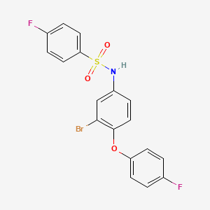 Benzenesulfonamide, N-[3-bromo-4-(4-fluorophenoxy)phenyl]-4-fluoro-