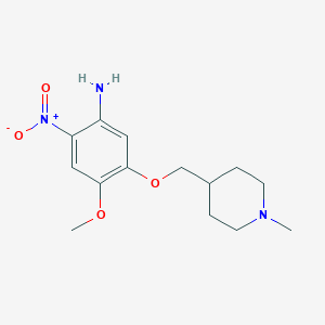 4-Methoxy-5-[(1-methylpiperidin-4-yl)methoxy]-2-nitroaniline