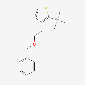 Stannane, trimethyl[3-[2-(phenylmethoxy)ethyl]-2-thienyl]-