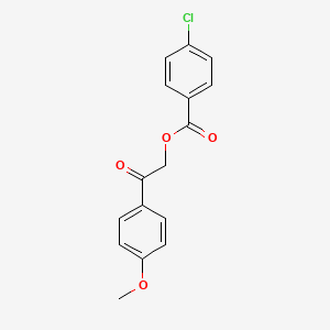 2-(4-Methoxyphenyl)-2-oxoethyl 4-chlorobenzoate