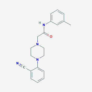 2-[4-(2-cyanophenyl)piperazin-1-yl]-N-(3-methylphenyl)acetamide