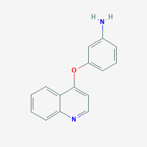 molecular formula C15H12N2O B1423081 3-(Quinolin-4-yloxy)aniline CAS No. 1282557-70-3