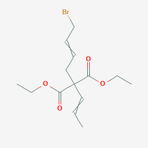 Diethyl (4-bromobut-2-en-1-yl)(prop-1-en-1-yl)propanedioate