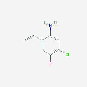 Benzenamine, 5-chloro-2-ethenyl-4-fluoro-