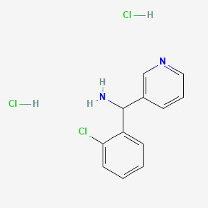 molecular formula C12H13Cl3N2 B1423082 (2-氯苯基)(吡啶-3-基)甲胺二盐酸盐 CAS No. 1311314-32-5