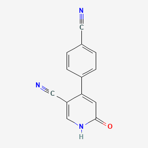 4-(4-cyanophenyl)-6-oxo-1H-pyridine-3-carbonitrile