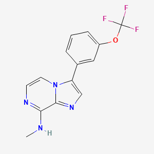 N-Methyl-3-(3-(trifluoromethoxy)phenyl)imidazo[1,2-a]pyrazin-8-amine