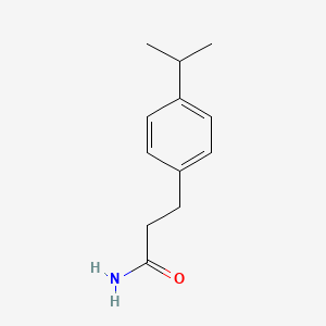 molecular formula C12H17NO B1423084 3-[4-(丙烷-2-基)苯基]丙酰胺 CAS No. 857814-15-4