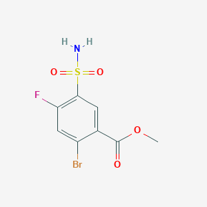 molecular formula C8H7BrFNO4S B1423093 Methyl 2-bromo-4-fluoro-5-sulfamoylbenzoate CAS No. 1311318-33-8