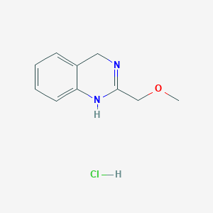 molecular formula C10H13ClN2O B1423100 2-(甲氧基甲基)-3,4-二氢喹唑啉盐酸盐 CAS No. 1315367-53-3
