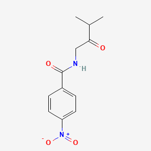molecular formula C12H14N2O4 B1423106 N-(3-methyl-2-oxobutyl)-4-nitrobenzamide CAS No. 1311317-41-5