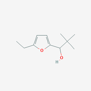 molecular formula C11H18O2 B1423117 1-(5-Etilfurano-2-il)-2,2-dimetilpropan-1-ol CAS No. 1311314-20-1