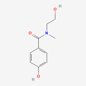 molecular formula C10H13NO3 B1423119 4-hydroxy-N-(2-hydroxyethyl)-N-methylbenzamide CAS No. 1183771-00-7