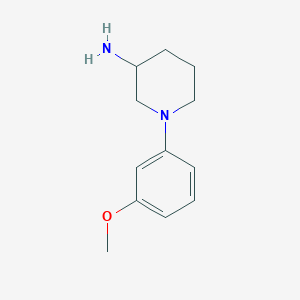molecular formula C12H18N2O B1423122 1-(3-甲氧基苯基)哌啶-3-胺 CAS No. 1247394-60-0