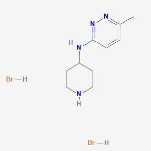 molecular formula C10H18Br2N4 B1423123 6-甲基-N-(哌啶-4-基)哒嗪-3-胺二氢溴化物 CAS No. 1315365-29-7