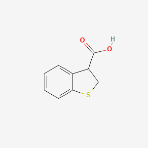 molecular formula C9H8O2S B1423127 2,3-Dihydro-1-benzothiophene-3-carboxylic acid CAS No. 19156-56-0
