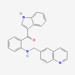 (1H-Indol-3-yl)(2-{[(quinolin-6-yl)methyl]amino}phenyl)methanone