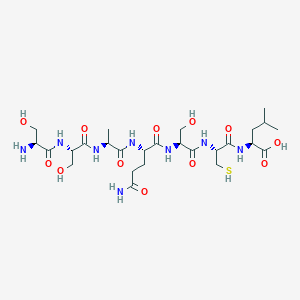 L-Seryl-L-seryl-L-alanyl-L-glutaminyl-L-seryl-L-cysteinyl-L-leucine