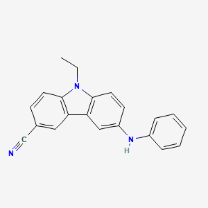 6-Anilino-9-ethyl-9H-carbazole-3-carbonitrile