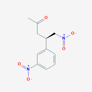 B14231344 (4R)-5-nitro-4-(3-nitrophenyl)pentan-2-one CAS No. 767291-19-0