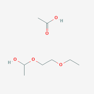 molecular formula C8H18O5 B14231367 Acetic acid;1-(2-ethoxyethoxy)ethanol CAS No. 823814-39-7