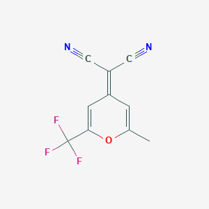 [2-Methyl-6-(trifluoromethyl)-4H-pyran-4-ylidene]propanedinitrile