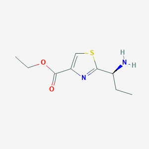 Ethyl 2-[(1S)-1-aminopropyl]-1,3-thiazole-4-carboxylate