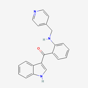 (1H-Indol-3-yl)(2-{[(pyridin-4-yl)methyl]amino}phenyl)methanone