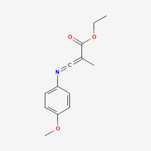 B14231604 Ethyl 3-[(4-methoxyphenyl)imino]-2-methylprop-2-enoate CAS No. 652995-64-7