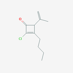 B14231630 3-Butyl-2-chloro-4-(prop-1-en-2-yl)cyclobut-2-en-1-one CAS No. 500768-42-3