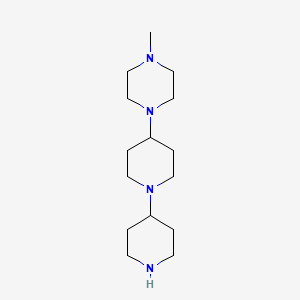molecular formula C15H30N4 B1423179 1-甲基-4-[1-(4-哌啶基)-4-哌啶基]哌嗪 CAS No. 1629218-99-0